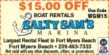 Special Coupon Offer for Salty Sam&#39;s Marina